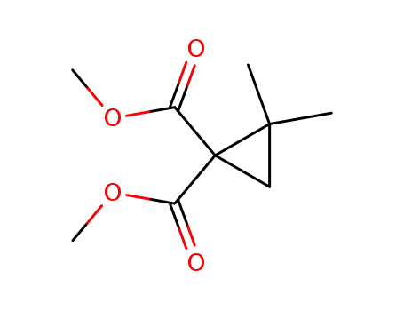 Molecular Structure of 18795-95-4 (1,1-Cyclopropanedicarboxylic acid, 2,2-dimethyl-, dimethyl ester)