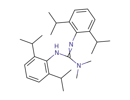 Molecular Structure of 1805-37-4 (2,3-bis(2,6-diisopropylphenyl)-1,1-dimethylguanidine)
