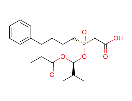 Molecular Structure of 123599-78-0 ([(2-Methyl-1-propionylpropoxy)(4-phenylbutyl)phosphinoyl]acetic acid)