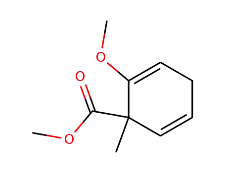 Molecular Structure of 21173-69-3 (2,5-Cyclohexadiene-1-carboxylic acid, 2-methoxy-1-methyl-, methyl
ester)
