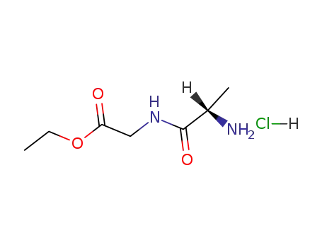 Molecular Structure of 39897-49-9 (Glycine, N-L-alanyl-, ethyl ester, monohydrochloride)