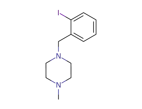Molecular Structure of 156333-97-0 (1-(2-IODOBENZYL)-4-METHYLPIPERAZINE)