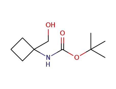 Molecular Structure of 1142211-17-3 (N-Boc-1-amino-cyclobutyl-methanol)