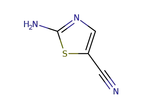 Molecular Structure of 51640-52-9 (2-AMINOTHIAZOLE-5-CARBONITRILE)