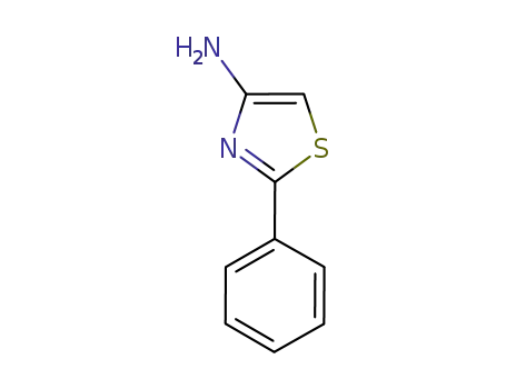 Molecular Structure of 123970-57-0 (2-Phenylthiazol-4-amine)