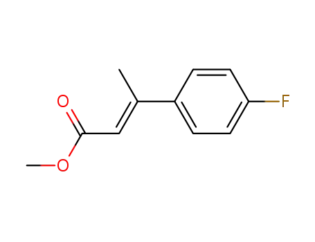 Molecular Structure of 198889-33-7 (2-Butenoic acid, 3-(4-fluorophenyl)-, methyl ester, (2E)-)