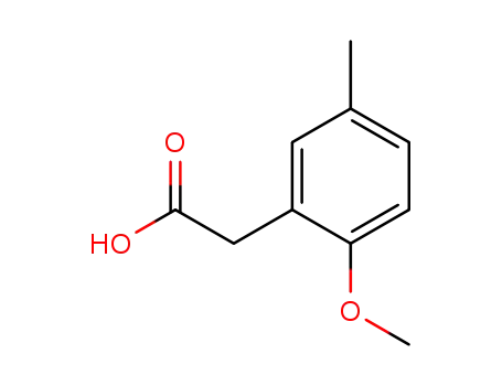Molecular Structure of 58506-24-4 ((2-METHOXY-5-METHYLPHENYL)ACETIC ACID)