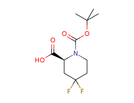 1221793-42-5,1-(tert-butoxycarbonyl)-4,4-difluoropiperidine-2-carboxylic acid,1-(tert-butoxycarbonyl)-4,4-difluoropiperidine-2-carboxylic acid