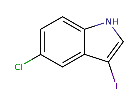 Molecular Structure of 85092-85-9 (5-CHLORO-3-IODOINDOLE)