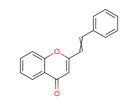 Molecular Structure of 39103-38-3 (4H-1-Benzopyran-4-one, 2-(2-phenylethenyl)-)
