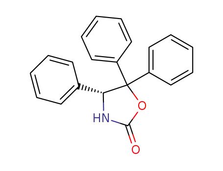 Molecular Structure of 156481-74-2 ((R)-4,5,5-TRIPHENYL-2-OXAZOLIDINONE)
