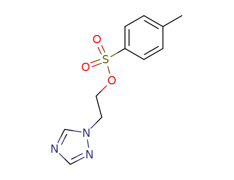 Molecular Structure of 89721-57-3 (1H-1,2,4-Triazole-1-ethanol, 4-methylbenzenesulfonate (ester))