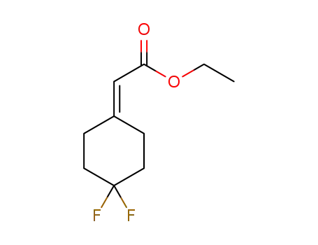 Molecular Structure of 1283719-20-9 (ethyl 2-(4,4-difluorocyclohexylidene)-acetate)