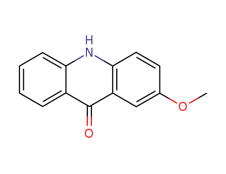 Molecular Structure of 49742-72-5 (2-methoxy-10H-acridin-9-one)