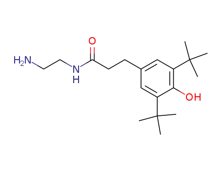 Molecular Structure of 64604-91-7 (N-(2-aminoethyl)-3-(3,5-di-tert-butyl-4-hydroxyphenyl)propanamide)