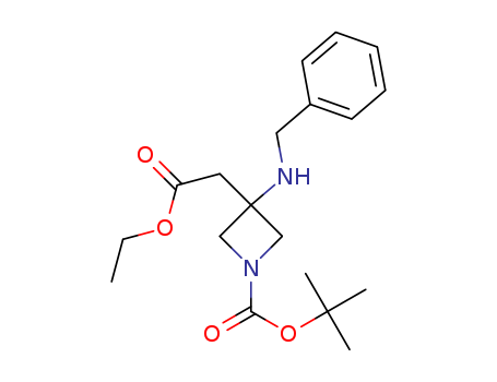 tert-butyl 3-(benzylaMino)-3-(2-ethoxy-2-oxoethyl)azetidine-1-carboxylate(1373923-04-6)