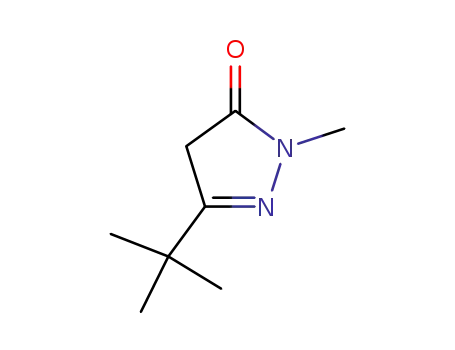 Molecular Structure of 87031-30-9 (3-TERT-BUTYL-1-METHYL-2-PYRAZOLIN-5-ONE)