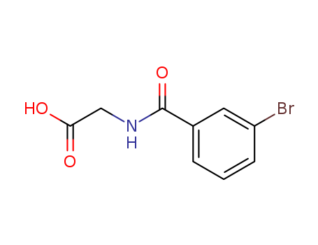 57728-60-6,Glycine,N-(3-bromobenzoyl)-,Hippuricacid, m-bromo- (6CI); N-(3-Bromobenzoyl)glycine
