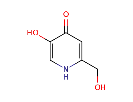 Molecular Structure of 31883-16-6 (5-HYDROXY-2-(HYDROXYMETHYL)-4-PYRIDONE)