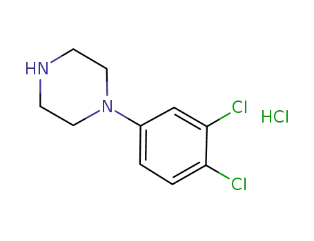 Molecular Structure of 76835-17-1 (N-(3,4-DICHLOROPHENYL)PIPERAZINE HYDROCHLORIDE)