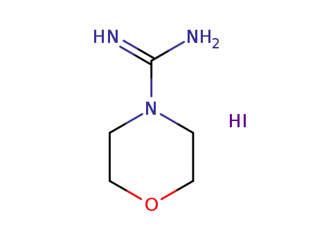 Molecular Structure of 102392-87-0 (MORPHOLINE-4-CARBOXIMIDAMIDE HYDROIODIDE)