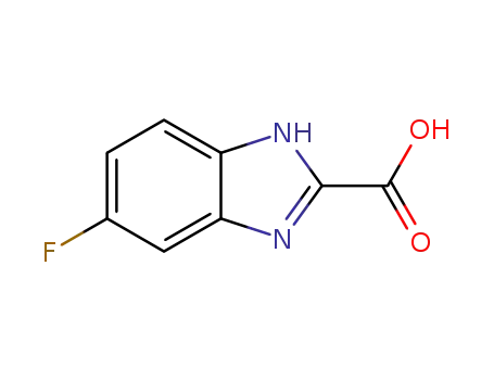 Molecular Structure of 876710-76-8 (5-Fluorobenzimidazole-2-carboxylic acid monohydrate)