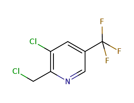 Molecular Structure of 175277-52-8 (3-CHLORO-2-(CHLOROMETHYL)-5-(TRIFLUOROMETHYL)PYRIDINE)
