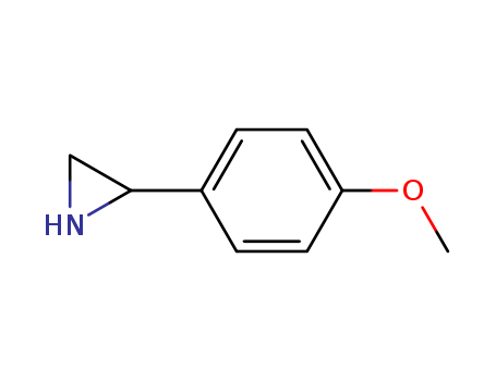 Molecular Structure of 10029-91-1 (Aziridine, 2-(4-methoxyphenyl)-)
