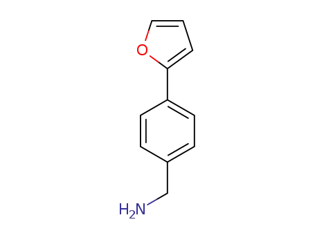 Molecular Structure of 771573-27-4 ([4-(2-FURYL)PHENYL]METHYLAMINE)
