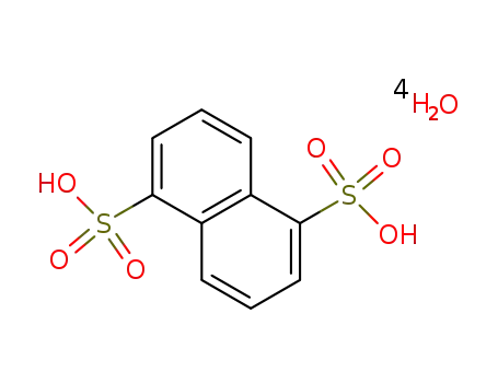 Molecular Structure of 211366-30-2 (1,5-Naphthalenedisulfonic acid tetrahydrate)