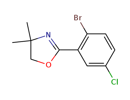 2-(2-bromo-5-chlorophenyl)-4,4-dimethyl-4,5-dihydrooxazole
