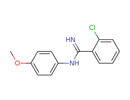 23564-74-1,o-Chloro-N-(p-methoxyphenyl)benzamidine,Benzamidine,o-chloro-N-(p-methoxyphenyl)- (8CI); N-(p-Methoxyphenyl)-2-chlorobenzamidine