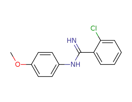 Molecular Structure of 23564-74-1 (o-Chloro-N-(p-methoxyphenyl)benzamidine)