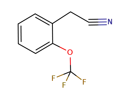 Molecular Structure of 137218-25-8 (2-Triflnoromethoxybenzyl cyanide)
