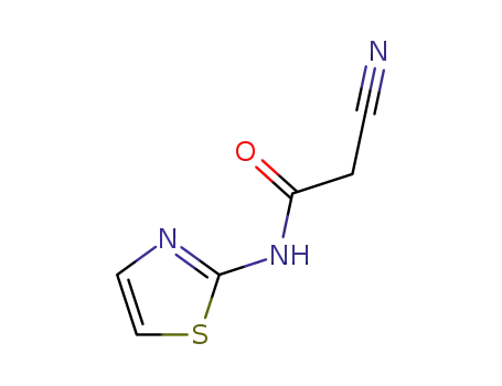 Molecular Structure of 90158-62-6 (2-CYANO-N-THIAZOL-2-YL-ACETAMIDE)