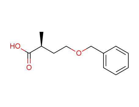 Molecular Structure of 86227-43-2 (Butanoic acid, 2-methyl-4-(phenylmethoxy)-, (R)-)