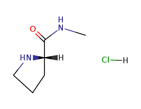 Molecular Structure of 33208-98-9 (H-PRO-NHCH3 HCL)