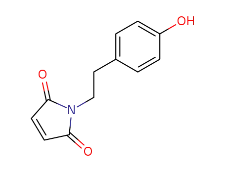 Molecular Structure of 19311-72-9 (1H-Pyrrole-2,5-dione, 1-[2-(4-hydroxyphenyl)ethyl]-)