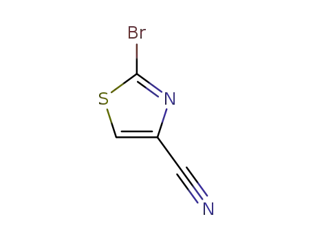 Molecular Structure of 848501-90-6 (2-BROMO-4-CYANOTHIAZOLE)