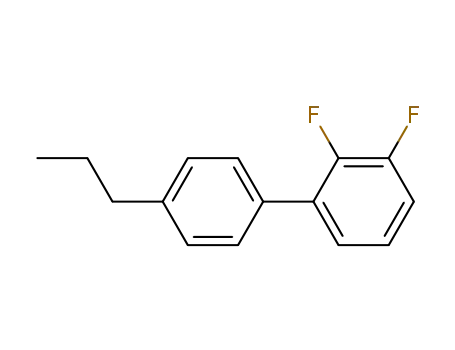 Molecular Structure of 126163-02-8 (2,3-Difluoro-4'-propylbiphenyl)