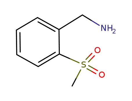 Molecular Structure of 410545-65-2 ((2-(METHYLSULFONYL)PHENYL)METHANAMINE)