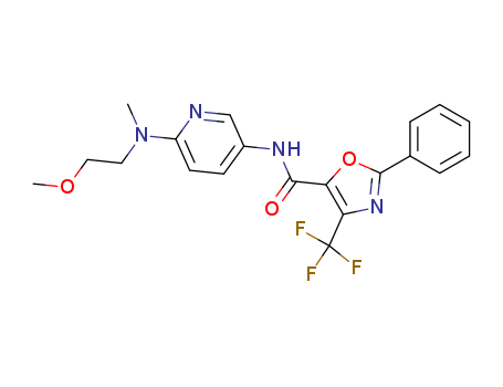 N-[6-[2-methoxyethyl(methyl)amino]pyridin-3-yl]-2-phenyl-4-(trifluoromethyl)-1,3-oxazole-5-carboxamide