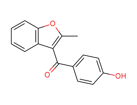 Molecular Structure of 52490-47-8 (3-(4-HYDROXYBENZOYL)-2-METHYL-BENZOFURAN)