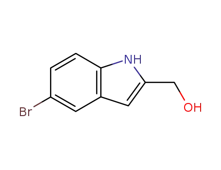 Molecular Structure of 53590-48-0 ((5-BROMO-1H-INDOL-2-YL)METHANOL)