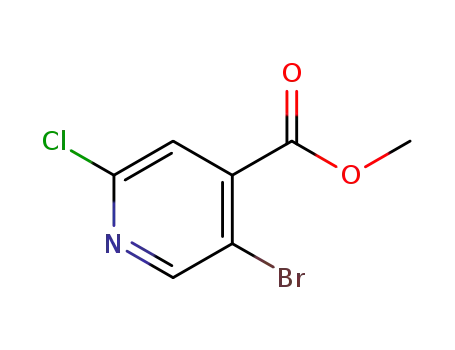 Molecular Structure of 886365-28-2 (Methyl 5-bromo-2-chloroisonicotinate)