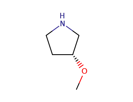 Molecular Structure of 120099-60-7 ((R)-3-METHOXYPYRROLIDINE)