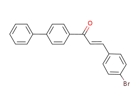 Molecular Structure of 343599-59-7 ((E)-1-(biphenyl-4-yl)-3-(4-bromophenyl)prop-2-en-1-one)