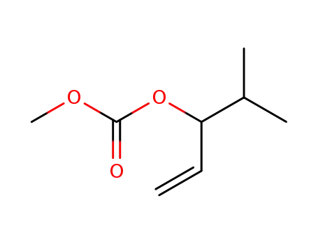 Molecular Structure of 87802-94-6 (Carbonic acid, methyl 1-(1-methylethyl)-2-propenyl ester)