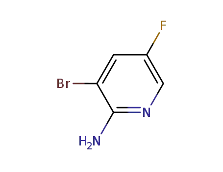 Molecular Structure of 869557-43-7 (2-Amino-3-bromo-5-fluoropyridine)