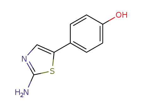 Molecular Structure of 40353-60-4 (phenol, 4-(2-amino-5-thiazolyl)-)